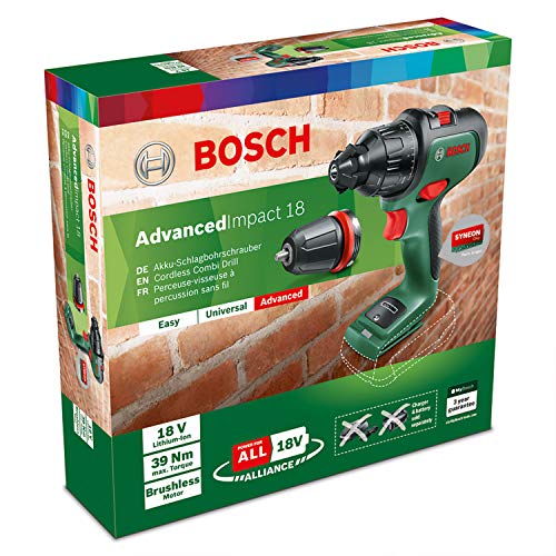 Bosch Akku Schlagbohrmaschine AdvancedImpact 18 (ohne Akku, 18 Volt System, im Karton)