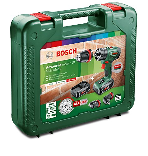 Bosch Schlagbohrschrauber AdvancedImpact 18 (2x1,5 AH Akku, 18 Volt System, Quicksnap Technologie, im Karton)