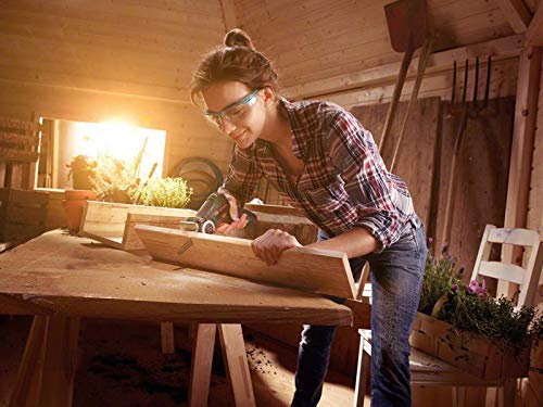 Bosch Home and Garden Akku Säge EasyCut 12 (1 Akku, NanoBlade Technologie, 12 Volt System, im Koffer), Schwarz, Grün, Rot