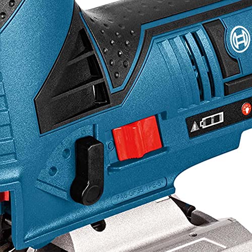 Bosch Professional 12V System Akku Stichsäge GST 12V-70 (2x Sägeblatt, Gleitschuh, Spanreißschutz, Schnitttiefe in Holz: 70 mm, ohne Akkus und Ladegerät, im Karton)