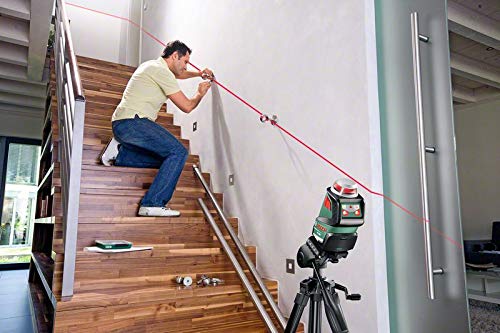Bosch Kreuzlinienlaser PLL 360 Set (Stativ, 4x AA-Batterien, Schutzasche, Arbeitsbereich 20 m, Messgenauigkeit ± 0,4 mm/m)
