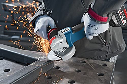 Bosch Professional 18V System Akku Winkelschleifer GWX 18V-10 PC (mit X-LOCK, Leerlaufdrehzahl: 4.500 - 9.000 min-1, Scheiben-Ø: 125mm, ohne Akkus und Ladegerät, in L-BOXX 136)