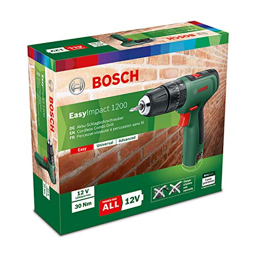 Bosch Akku Bohrschrauber EasyImpact 1200 (Ohne Akku, 12 Volt System, im Karton)