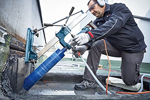 Bosch Professional Nass-Diamantbohrmaschine GDB 180 WE (5,2 kg, 2.000 Watt, 230 Volt, 180 mm Bohrbereich, Adapter Staubabsaugung, Kugelhahn, im Koffer)