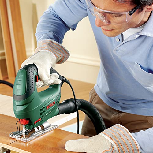 Bosch Home and Garden Stichsäge PST 650 (500 Watt, Schnitttiefe in Stahl/Holz 4mm/65mm, im Koffer) Grün