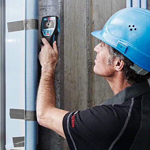 Bosch Professional 12V System Ortungsgerät D-tect 120 (1 Akku 12V, max. Ortungstiefe Kunststoffrohre/Holzunterkonstruktion/spannungsführende Leitungen/Eisenmetalle: 60/38/60/120/120 mm, L-Boxx)