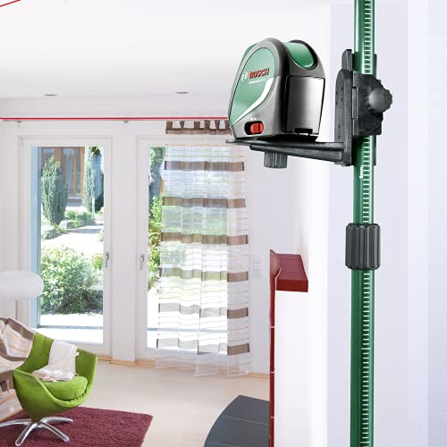 Bosch Kreuzlinienlaser UniversalLevel 2 (Laserkreuz inkl. integrierter Lotpunkte für präzises Ausrichten und einfache Transferanwendung)