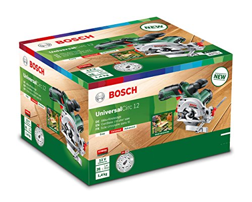 Bosch Akku Mini Handkreissäge UniversalCirc 12 (1 Akku, 12 Volt System, im Karton)
