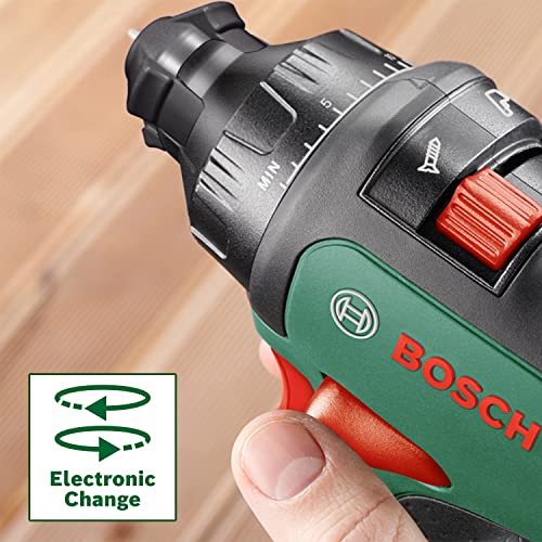 Bosch Akkuschrauber AdvancedDrill 18 Set (mit Akku, 18 Volt System, 3 Aufsätze, im Koffer)
