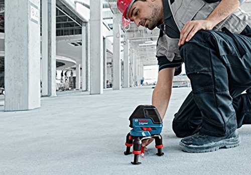 Bosch Professional Linienlaser GLL 3-50 (roter Laser, für innen, Arbeitsbereich: 10 m, 4 x AA-Batterie, Drehstativ, Universalhalterung BM1, L-BOXX)