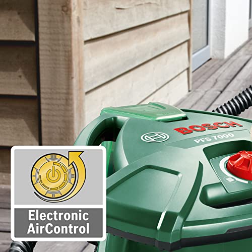 Bosch Farbsprühsystem PFS 7000 (1400 W, 2x Farbbehälter 1000 ml, 3x Düsen für Wandfarben, Lackfarben, Lasuren, Farbfilter, Reinigungsbürste, im Karton)