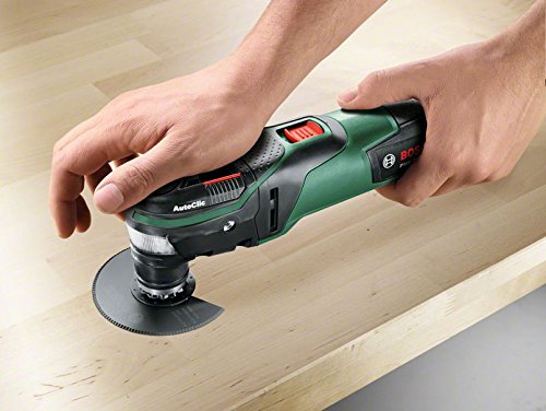 Bosch Multifunktionswerkzeug PMF 350 CES (350 Watt, für Starlock und Starlock Plus Zubehör, im Koffer) Schwarz, Grün