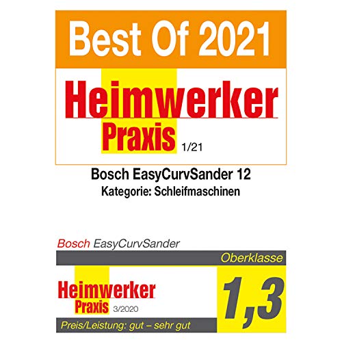 Bosch Akku Schleifer & Polierer EasyCurvSander 12 (Ohne Akku, 12 Volt System, im Karton)