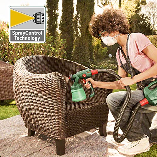Bosch Home and Garden elektrisches Farbsprühsystem PFS 1000 (für Holzfarbe, im Karton)