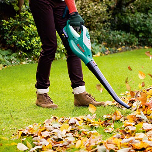Bosch Home and Garden Akku Laubbläser ALB 18 LI (1 Akku, Max. Gebläsegeschwindigkeit 210 km/h, im Karton) Grün, Schwarz