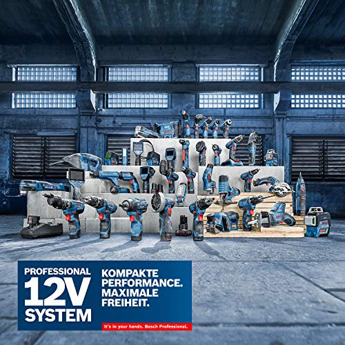 Bosch Professional 12V System Akku-Schlagbohrschrauber GSB 12V-15 (inkl. 1x2.0 Ah Akku, 1x4.0 Ah Akku, Ladegerät GAL 12V-20, 39tlg.-Zubehör-Set, in Tasche)