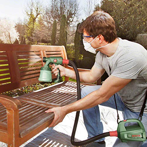 Bosch Home and Garden elektrisches Farbsprühsystem PFS 1000 (für Holzfarbe, im Karton)