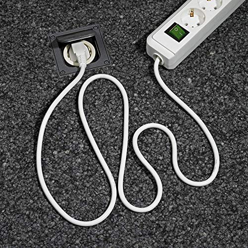 Brennenstuhl Eco-Line 3-fach Steckdosenleiste (Steckerleiste mit Kindersicherung, Schalter und 1,5 m Kabel) grau | 4er Pack