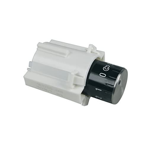 Knebel Knopf Drehgriff Drehknopf Schalter Backofenschalter Wahlschalter schwarz/silber Backofen Herd Ofen Bosch Siemens 00612516 612516 HE30AB530 HE30GB530 HE73BD531 HE73BD530 HE33GU530