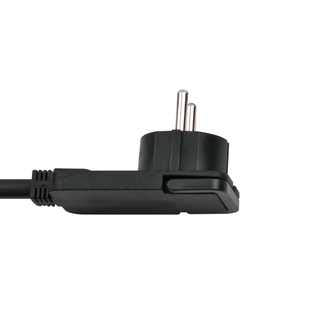 Brennenstuhl Comfort-Line Plus, Steckdosenleiste 4-Fach (mit Flachstecker, Schalter, 2m Kabel und extra breite Abstände der Steckdosen) Farbe: weiß (4-Fach, Schwarz)
