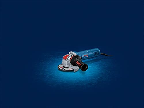 Bosch Professional Winkelschleifer GWX 9-115 S (900 Watt, für X-LOCK Zubehör, ScheibenØ: 115 mm, Schutzhaube, Zusatzhandgriff, im Koffer)