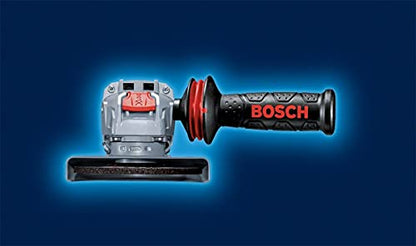 Bosch Professional Winkelschleifer GWX 9-115 S (900 Watt, für X-LOCK Zubehör, ScheibenØ: 115 mm, Schutzhaube, Zusatzhandgriff, im Koffer)