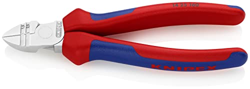 Knipex Abisolier-Seitenschneider verchromt, mit Mehrkomponenten-Hüllen 160 mm 14 25 160