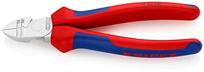 Knipex Abisolier-Seitenschneider verchromt, mit Mehrkomponenten-Hüllen 160 mm 14 25 160