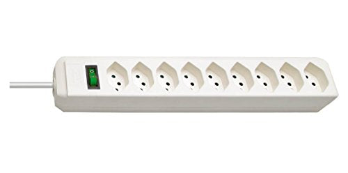 Brennenstuhl 1158212 9AC Outlet Steckdosenleiste, 2 m, Weiß