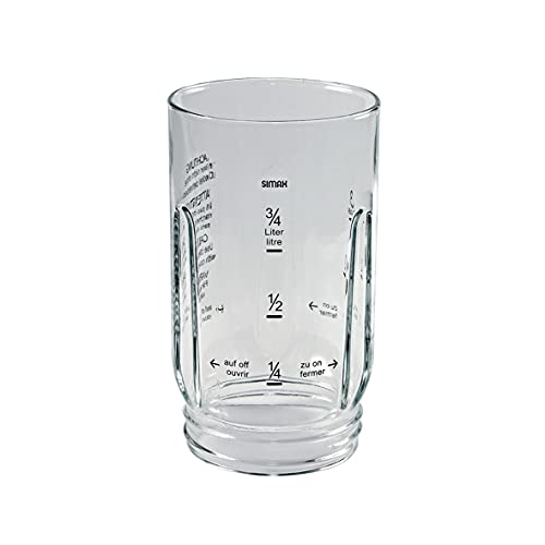 Bosch Siemens 081169 00081169 Glas Behälter Becher Aufsatz z.T. MICROTRONIC PROFI45 PROFIMIXX47 MUM4 MUZ4 Küchenmaschine Mixer auch 00080061