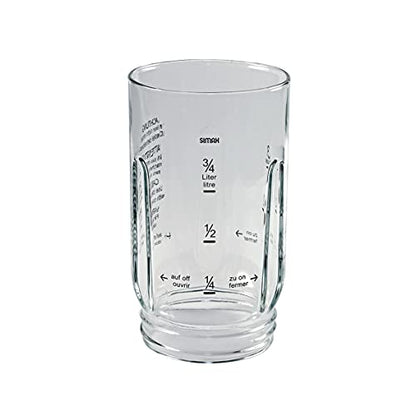 Bosch Siemens 081169 00081169 Glas Behälter Becher Aufsatz z.T. MICROTRONIC PROFI45 PROFIMIXX47 MUM4 MUZ4 Küchenmaschine Mixer auch 00080061