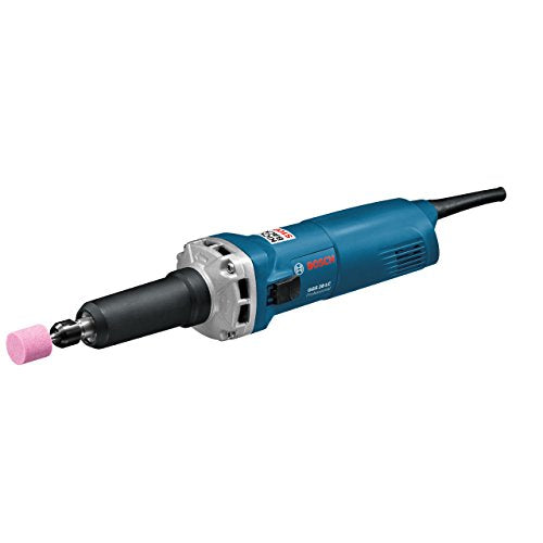 Bosch Professional Geradschleifer GGS 28 LC (650 Watt, Leerlaufdrehzahl 28.000 min-1, inkl. Spannzange 6 mm + Einmaulschlüssel 13mm + 19 mm), Schwarz, Blau, Grau