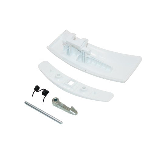Weiß Tür Griff Kit für Zanker Waschmaschine entspricht 50292022006