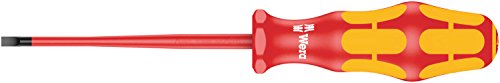 Wera 160 iS VDE-isolierter Schlitz-Schraubendreher mit reduziertem Klingendurchmesser, 0.8 x 4.0 x 100 mm, 05006441001