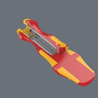 Wera 05003484001 Kraftform Kompakt VDE 16 extra slim 1, Isolierter Schraubendreher Wechselklingen Satz, 16-teilig