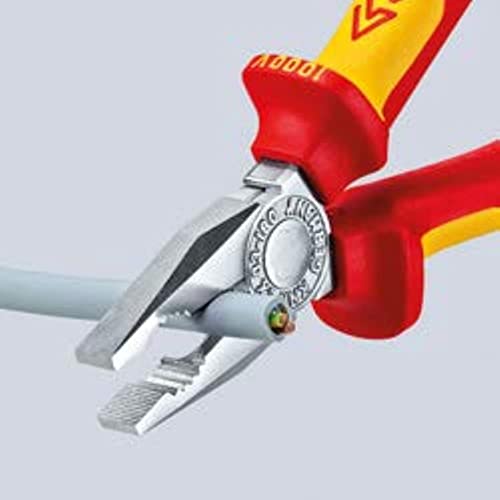 Knipex Kombizange verchromt, mit Mehrkomponenten-Hüllen 160 mm 03 05 160