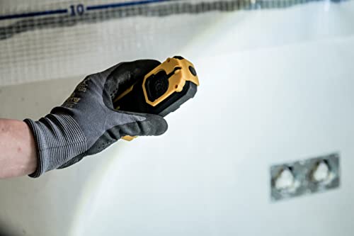 Brennenstuhl LED Akku Handleuchte HL DA 40 MH / Robuste Akku Arbeitsleuchte mit Schalter und integriertem Magnet (Handlampe mit 200lm und bis zu 3h Leuchtdauer, knickbarer Haltefuß)