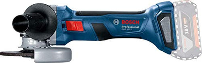 Bosch Professional 18V System Akku Winkelschleifer GWS 18V-7 (115 mm Scheiben-Ø, Schutzhaube, Zusatzhandgriff, Aufnahmeflansch, Spannmutter, ohne Akkus/Ladegerät, in L-BOXX 136)