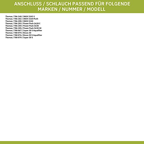 Staubsaugerschlauch THOMAS 139692 mit Handgriff 32mm Rohr-Ø und Geräteanschluss