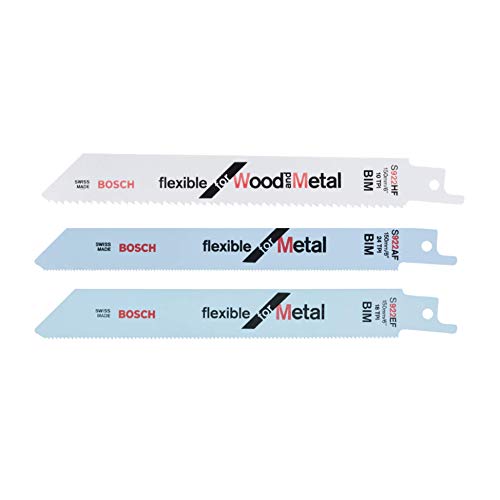 Bosch Professional 18V System GSA 18 V-LI C - Sierra sable a batería (0 - 3050 cpm, profundidad de corte 200 mm, sin batería, en caja)