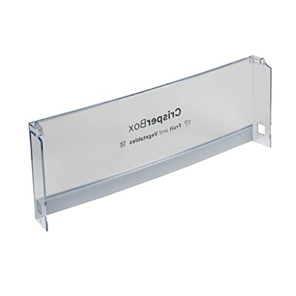 ORIGINAL Bosch Siemens 00706617 706617 Schubladenabdeckung Abdeckung Blende Deckel vorne 450x162mm bedruckt CrisperBox Kühlschrank u. a. KCE40AR40/02, KGE36YI40/11
