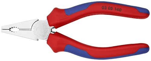 Knipex Kombizange verchromt, mit Mehrkomponenten-Hüllen 140 mm 03 05 140
