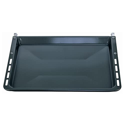 Backblech Kuchenblech Pizzablech 459x375/392x29mm emailliert mit Träger ActiveClean-fähig und pyrolysefest Backofen Herd Original Bosch Siemens Balay 00680615 680615 für HE HC HBB HB HA