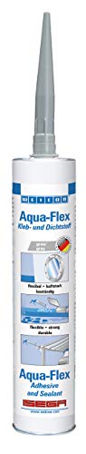 WEICON Aqua-Flex / 310 ml / Klebstoff elastisch haftstark / zum Abdichten / grau
