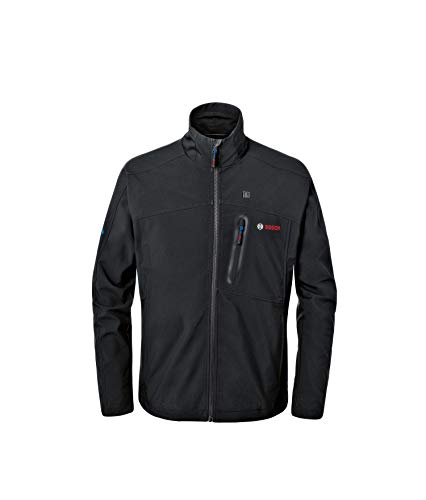 Bosch Professional Beheizbare Jacke GHJ 12+18V XA (inkl. USB-Ladeadapter GAA 12V-21, ohne Akku, im Karton) - Größe XL