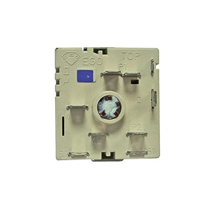 AEG Kochplattenschalter Zweikreis Energieregler rechtsdrehend 240V Kochfeld Herd Original Electrolux 140013340017 EGO 50.85071.000 stufenlose Regulierung passend Alno Husqvarna Zanker Voss Progress