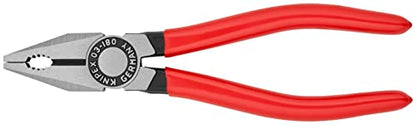 Knipex Kombizange schwarz atramentiert, mit Kunststoff überzogen 180 mm 03 01 180