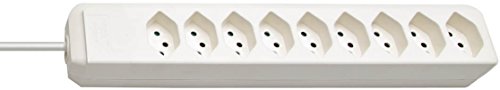 Brennenstuhl 1157212 9AC Outlet Steckdosenleiste, 2 m, Weiß