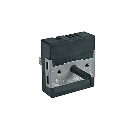 AEG Kochplattenschalter Zweikreis Energieregler rechtsdrehend 240V Kochfeld Herd Original Electrolux 140013340017 EGO 50.85071.000 stufenlose Regulierung passend Alno Husqvarna Zanker Voss Progress