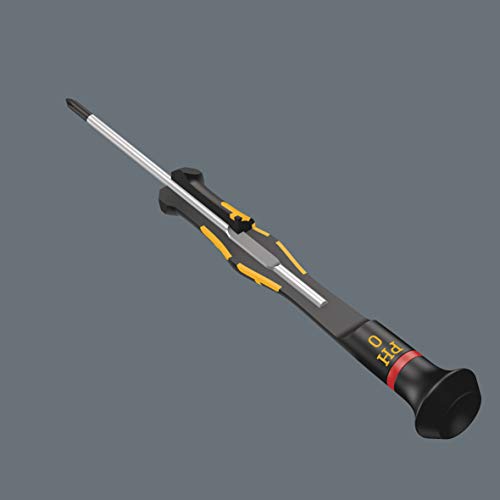 Wera 05030118001 1550 Kraftform Micro Kreuzschlitz-Schraubendreher, PH 00 x 40 mm